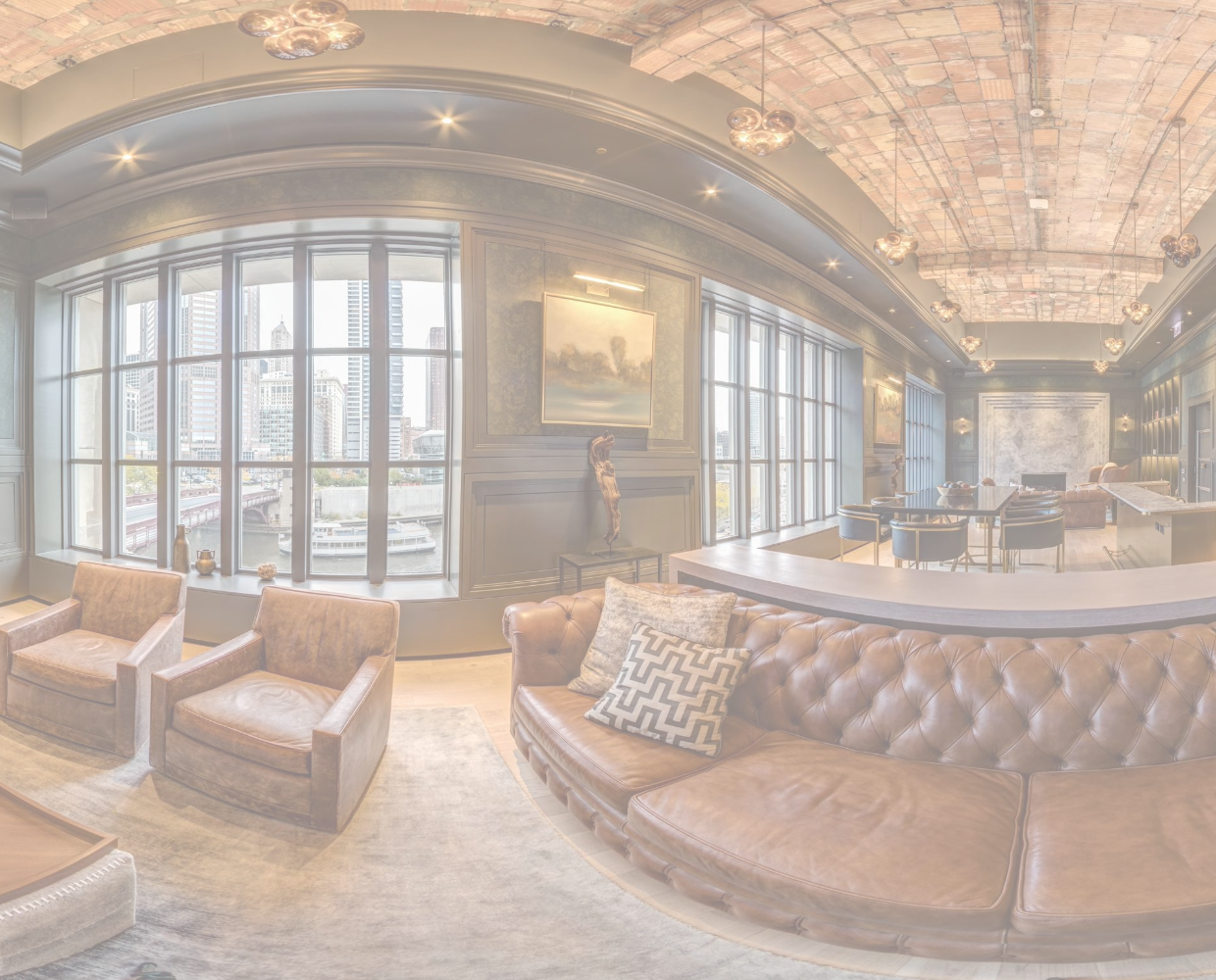 cropped equirectangular image of the old post office's vault lounge